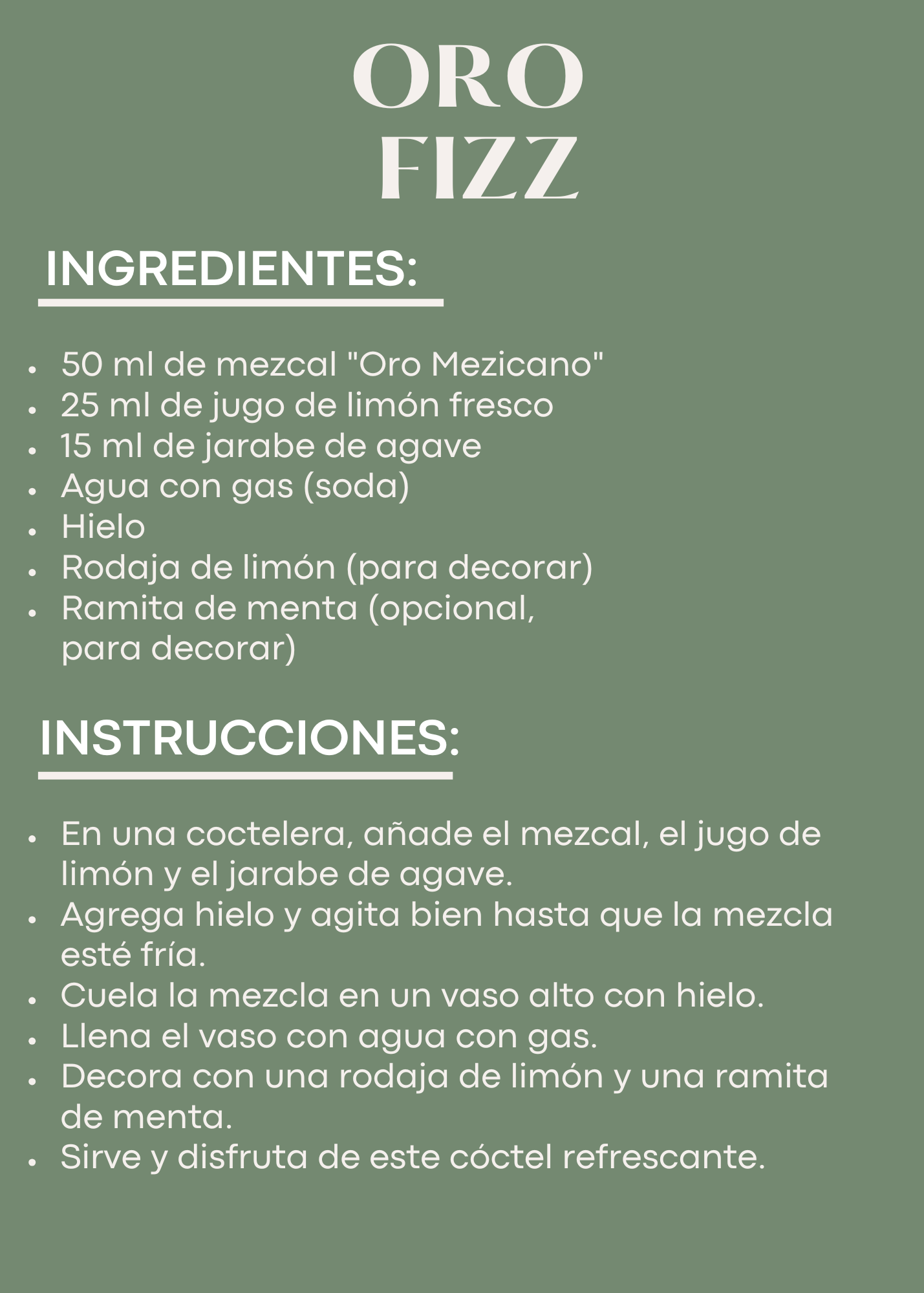 Cóctel Mezcal 3